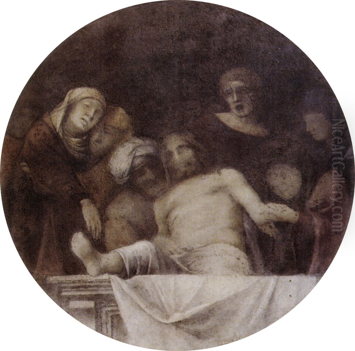 Deposition of Saint Andrew Oil Painting by Antonio da Correggio