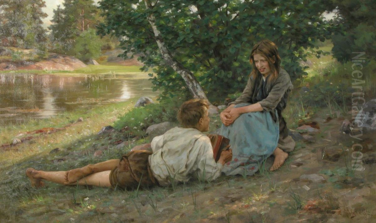 Maisema Oil Painting by Fredrik Ahlstedt