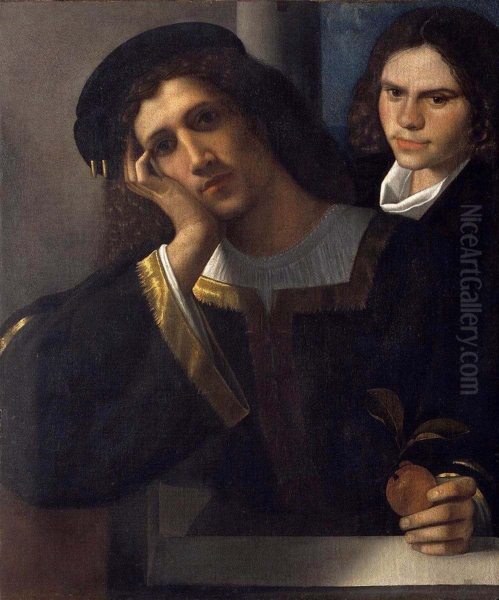 Double Portrait Oil Painting by Giorgione