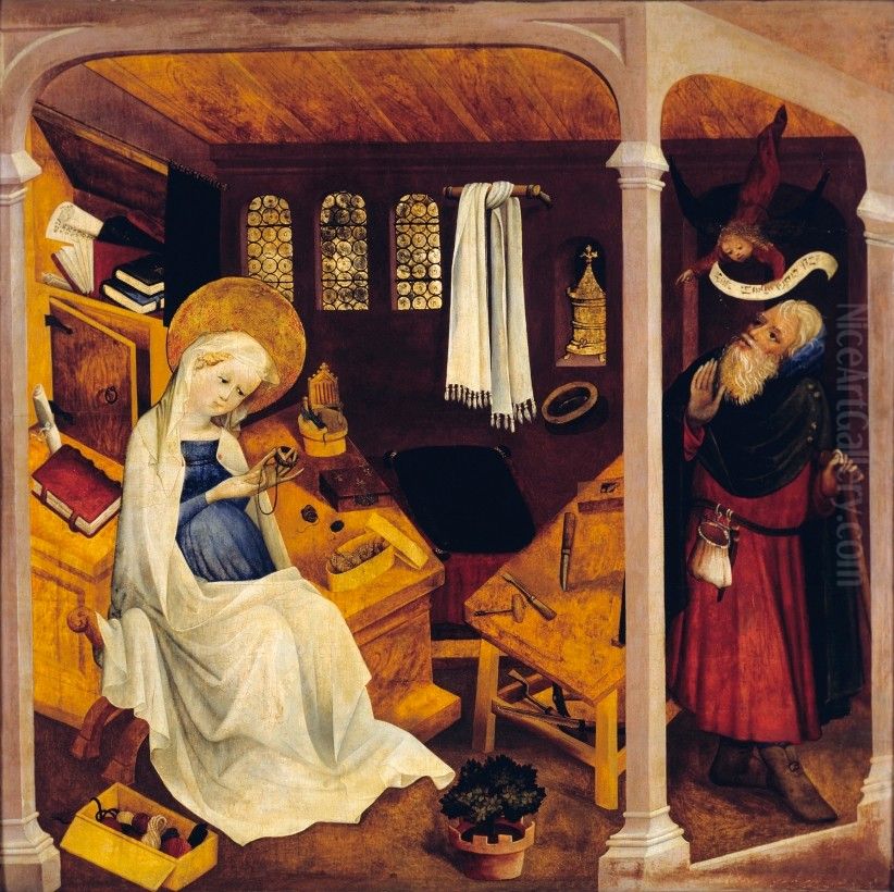 The Doubt of Joseph Oil Painting by Upper Rhenish Master