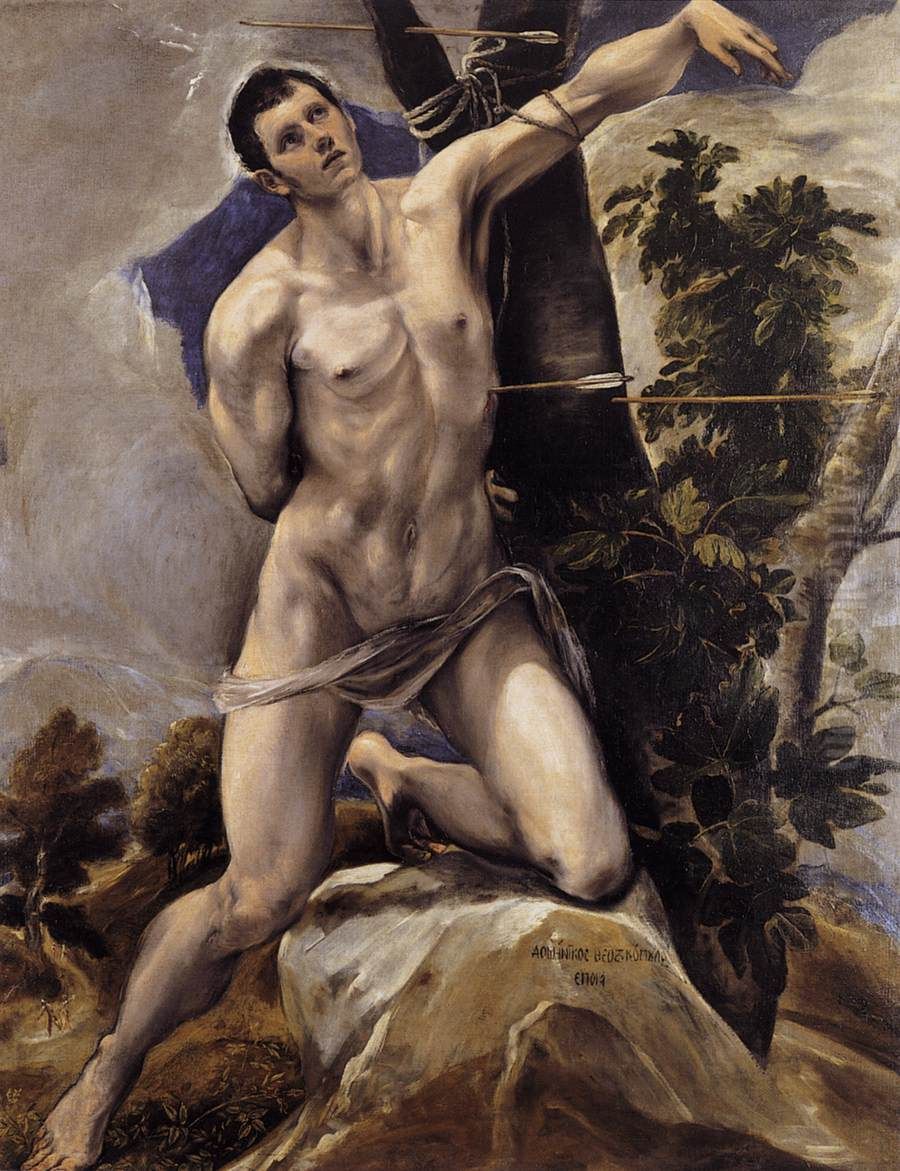 The martyrium of St. Sebastian Oil Painting by El Greco