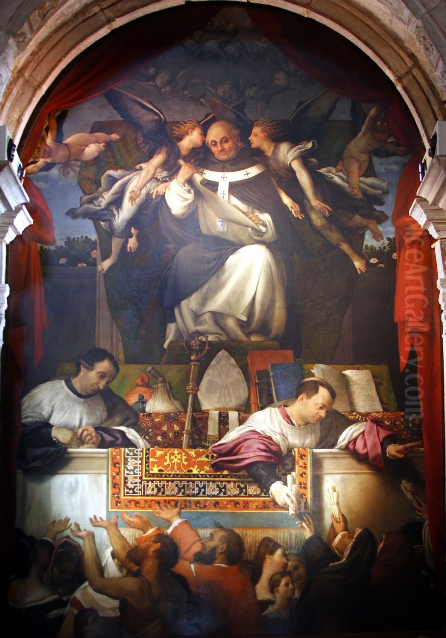 Alms of Saint Anthoninus Oil Painting by Lorenzo Lotto