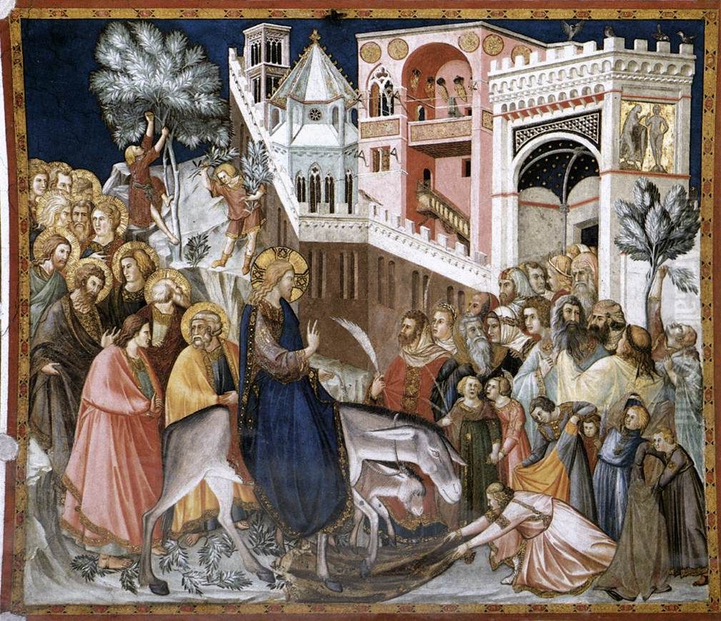 Entry of Christ into Jerusalem Oil Painting by Pietro Lorenzetti