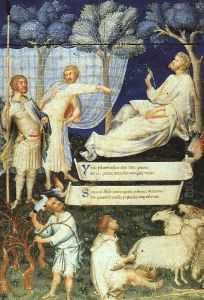 Allegoria VirgilianaItaliano:Simone Martini, Frontespizio per il codice diVirgilio(1340) allaBiblioteca Ambrosianadi Milano, con 