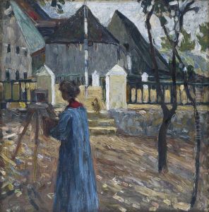 Kallmunz - Gabriele Munter beim Malen II
