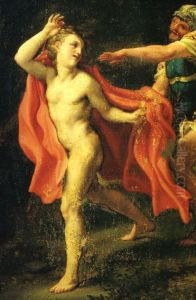 The Betrayal of Christ, with a soldier in pursuit of Mark the Evangelist