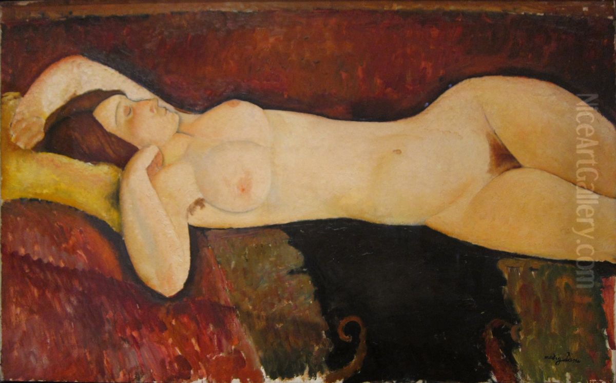 Le Grand Nu Oil Painting by Amedeo Modigliani