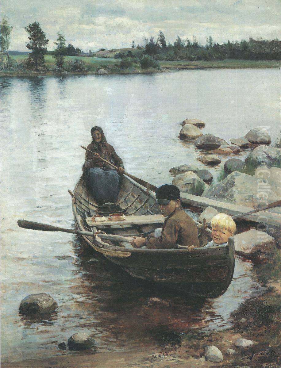 Savolaisvene Oil Painting by Eero Jarnefelt