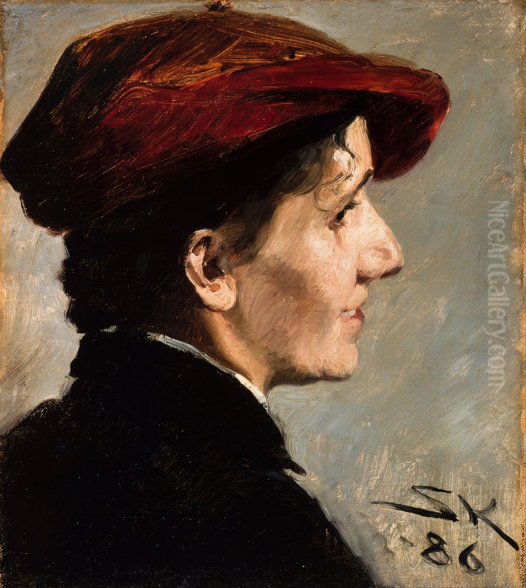 Marianne Stokes Oil Painting by Peder Severin Kroyer