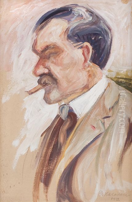 Akseli Gallen-Kallela Oil Painting by Pekka Halonen