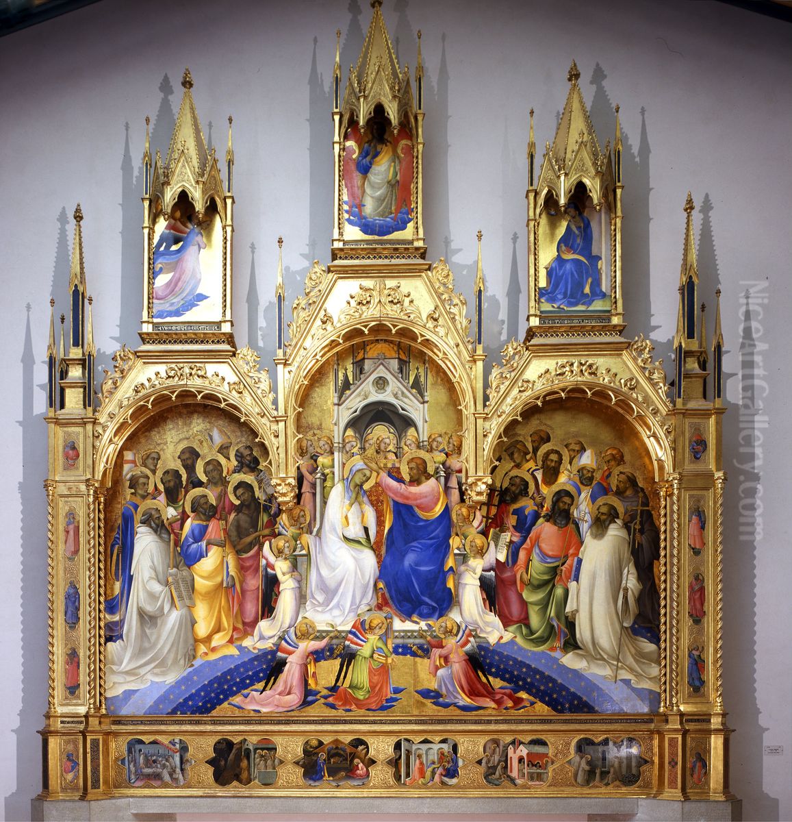 Coronation of the Virgin Oil Painting by Lorenzo Monaco