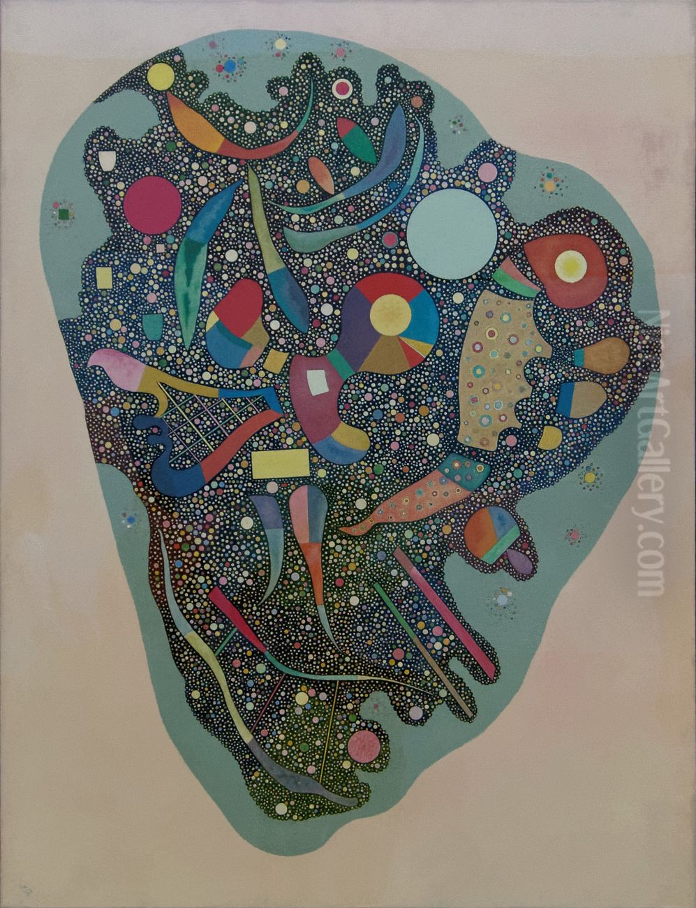 Colorful Ensemble Oil Painting by Wassily Kandinsky