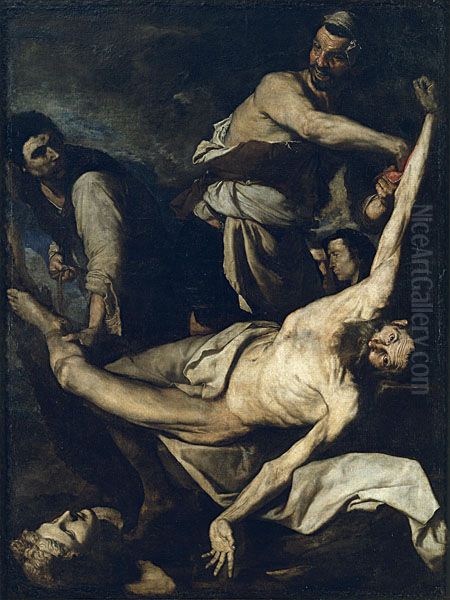 Martyrdom of Saint Bartholomew Oil Painting by Jusepe de Ribera