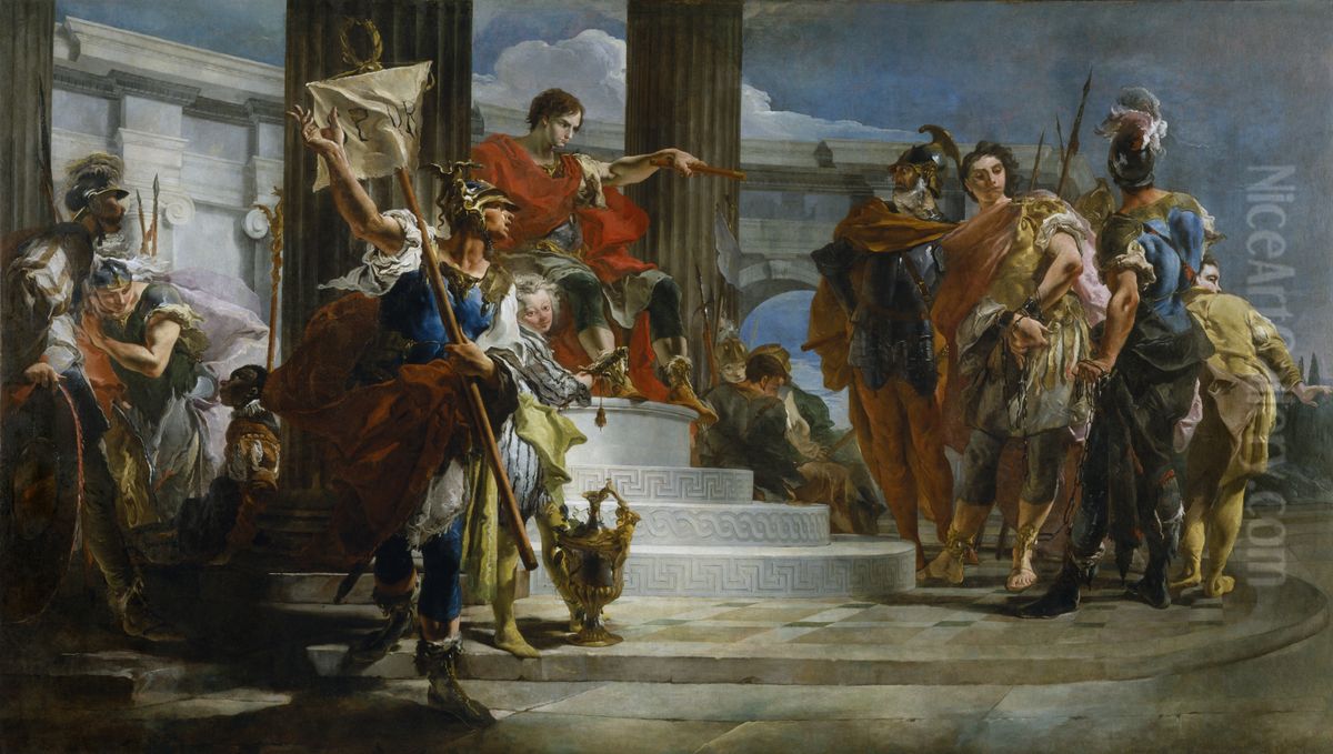 Scipio Africanus Freeing Massiva Oil Painting by Giovanni Battista Tiepolo