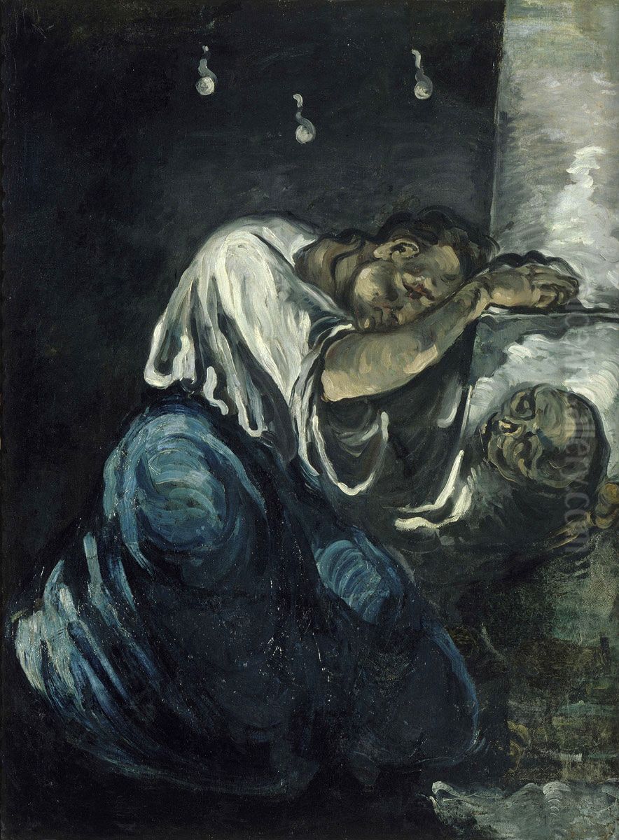 The Magdalen Oil Painting by Paul Cezanne