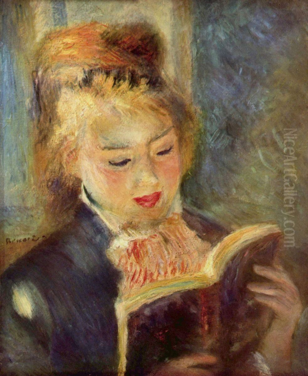 Lesendes Madchen Oil Painting by Pierre Auguste Renoir