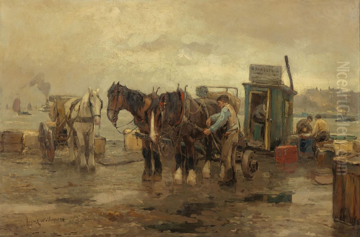 painting Oil Painting by August Willem van Voorden