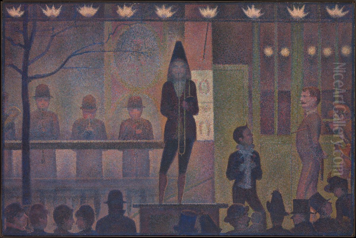 Parade de cirque (Circus Sideshow) Oil Painting by Georges Seurat