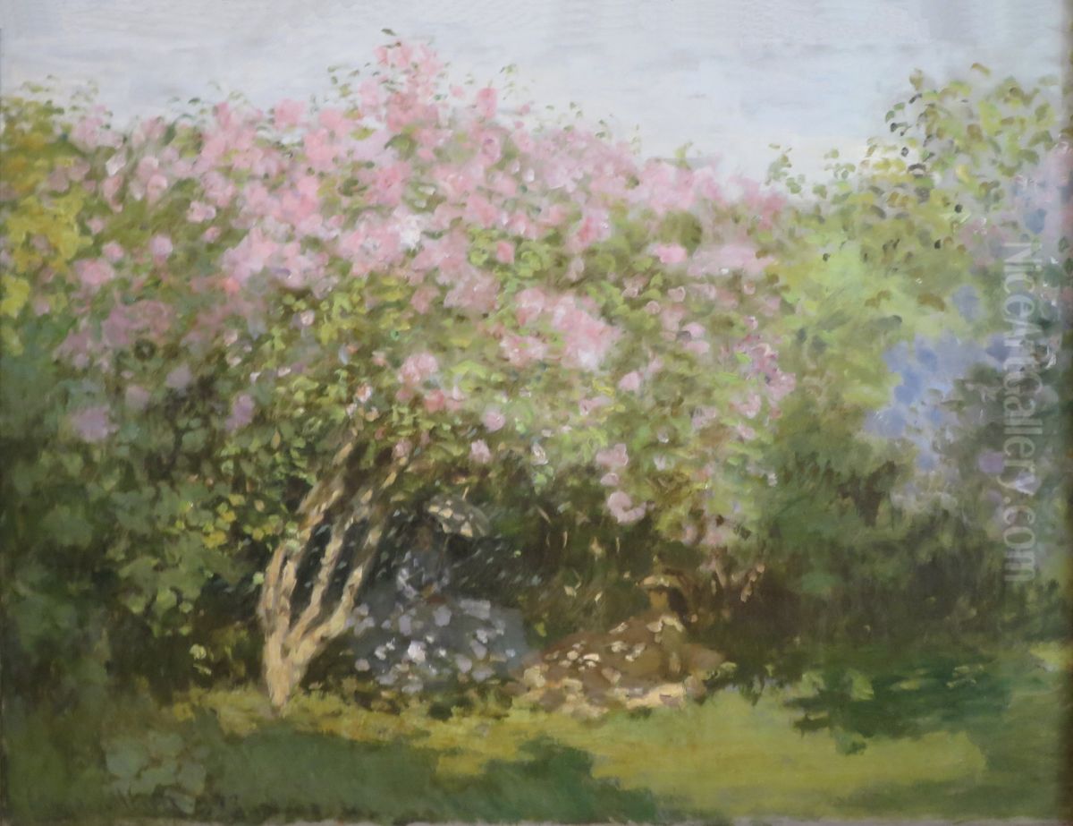 Lilac in the Sun Oil Painting by Claude Oscar Monet