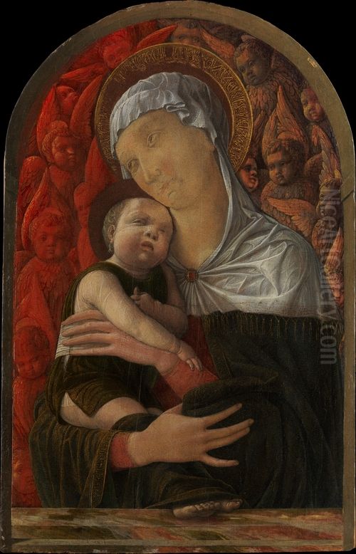 Virgin and Child Oil Painting by Andrea Mantegna
