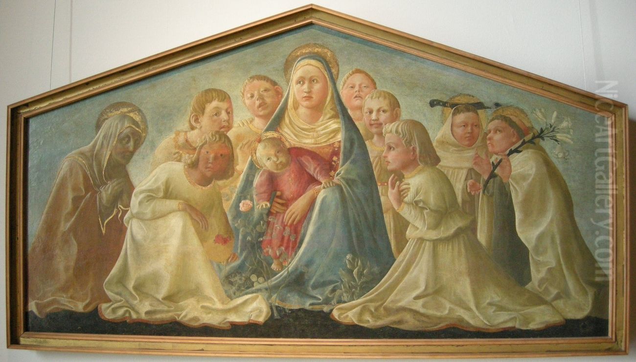 Madonna Trivulzio Oil Painting by Filippo Lippi