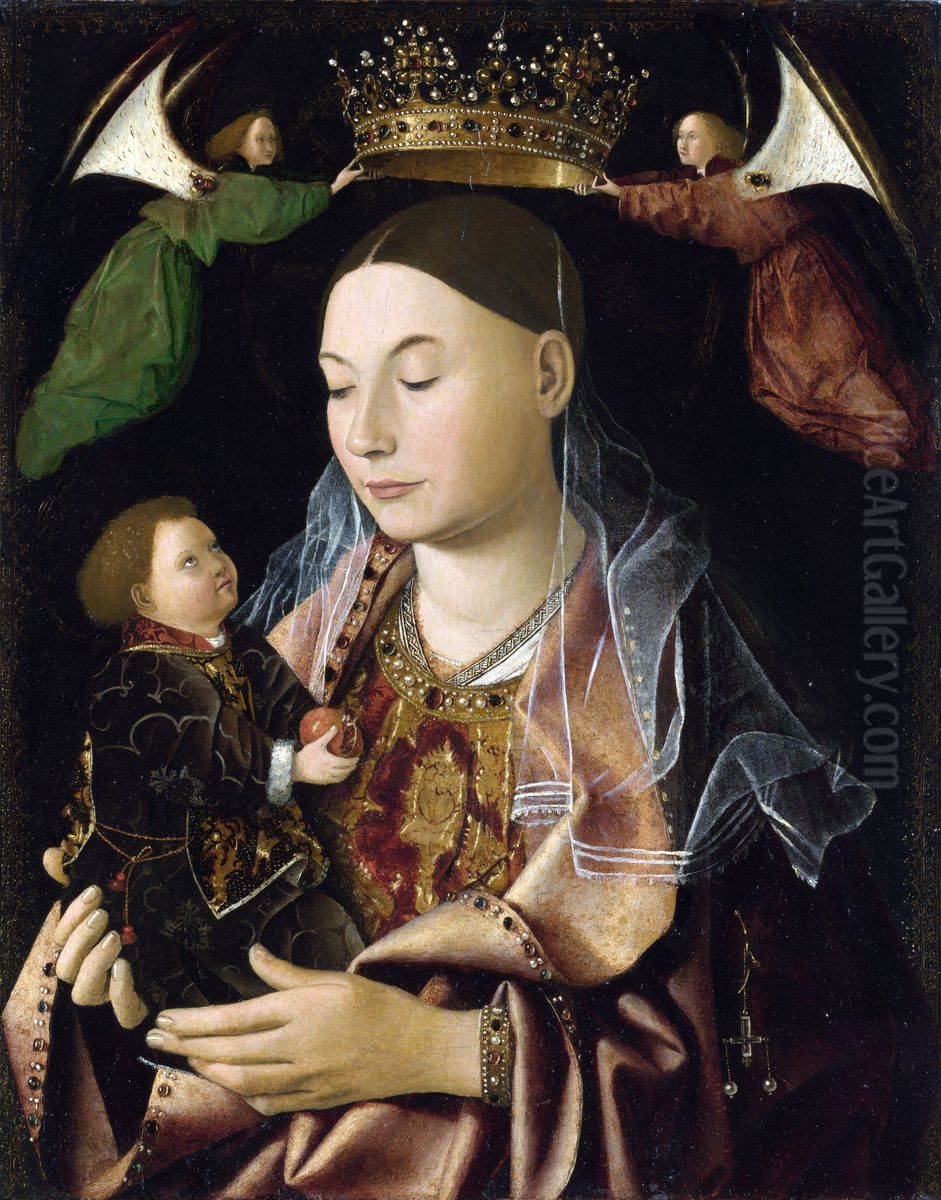 The Virgin and Child Oil Painting by Antonello da Messina