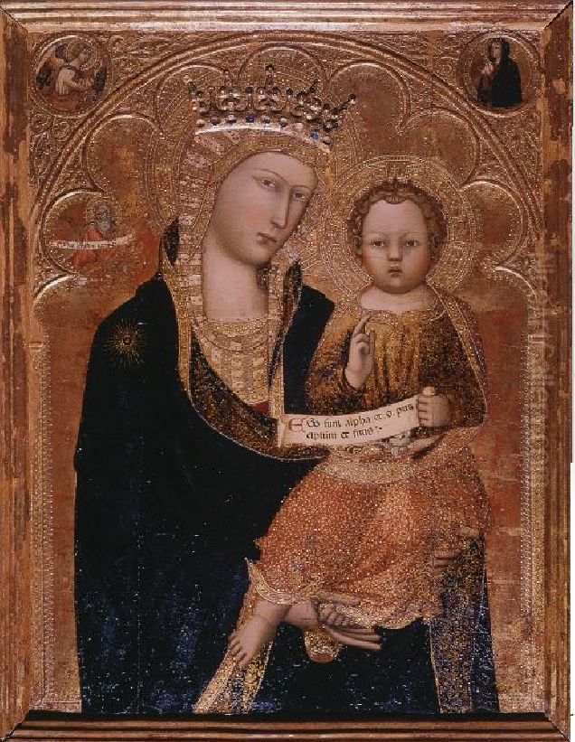 Madonna and Child Oil Painting by Andrea Vanni