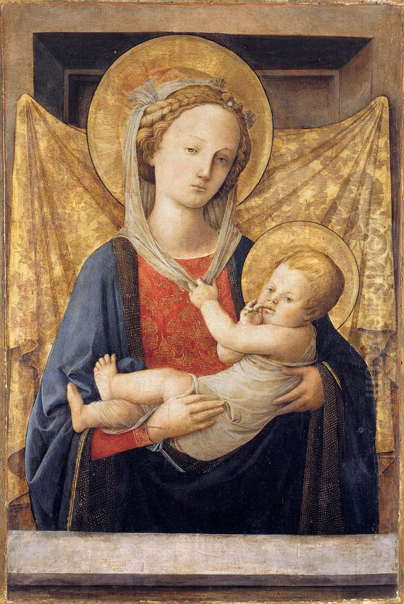 Madonna and Child Oil Painting by Filippo Lippi