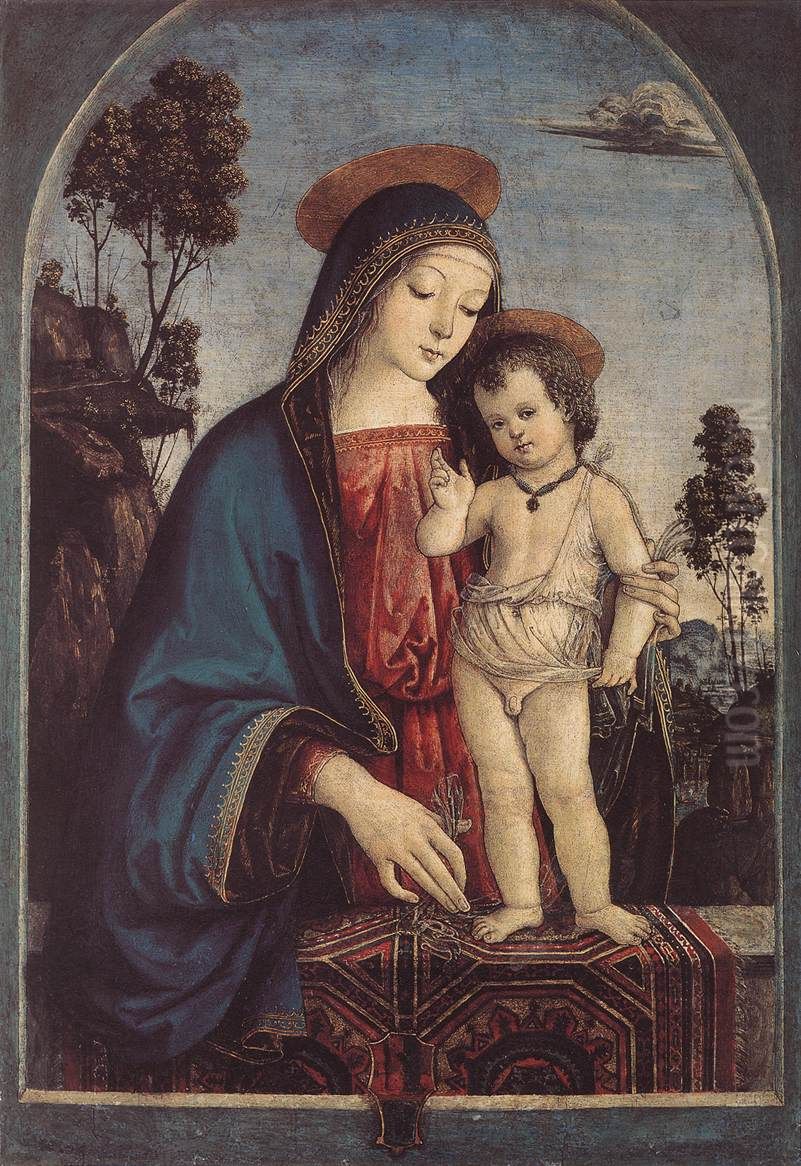 The Virgin and Child Oil Painting by Pinturicchio