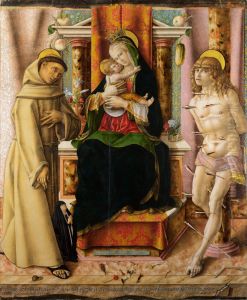 The Virgin and Child with Saints Francis and Sebastian