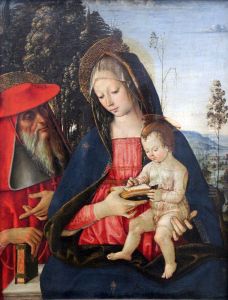 Madonna with Writing Child and St. Jerome