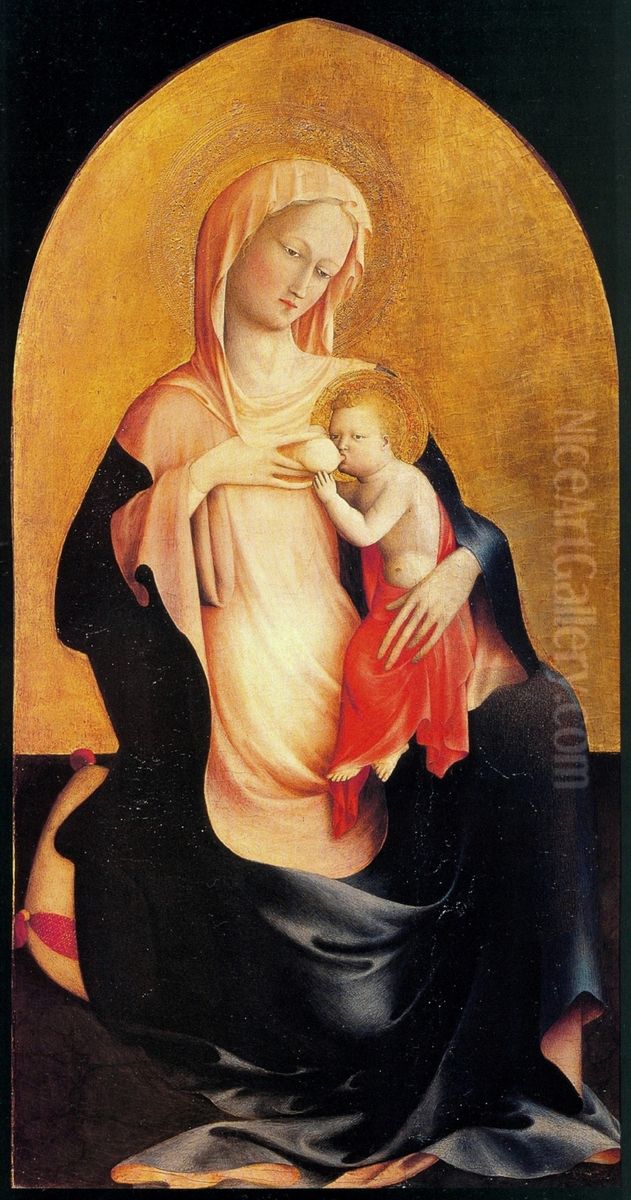 Madonna and Child Oil Painting by Masolino da Panicale