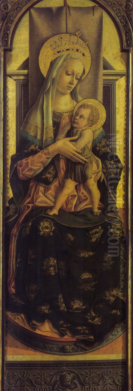 Madone de Montefiore Oil Painting by Carlo Crivelli