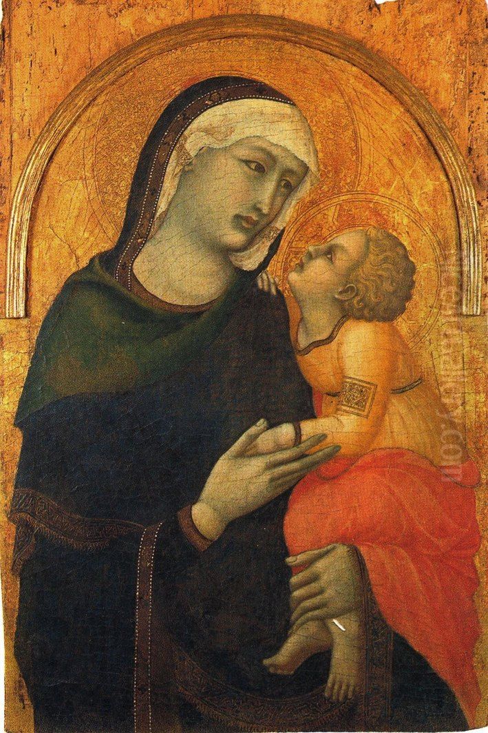 Madonna di Monticchiello Oil Painting by Pietro Lorenzetti