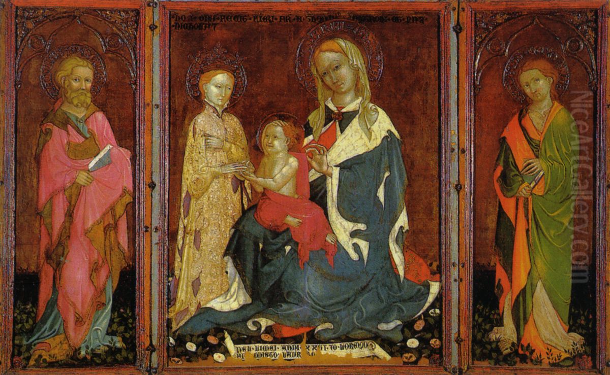 Mystical marriage of Saint Catherine Oil Painting by Lorenzo Salimbeni