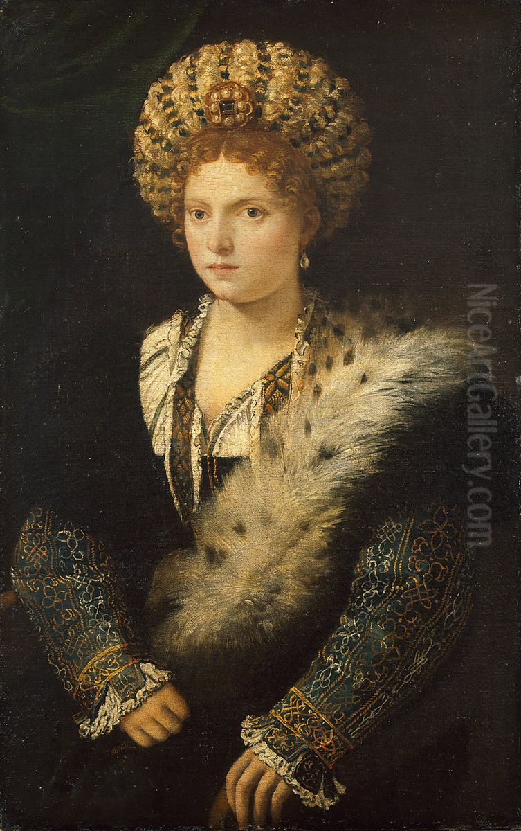Portrait of Isabella d'Este Oil Painting by Titian