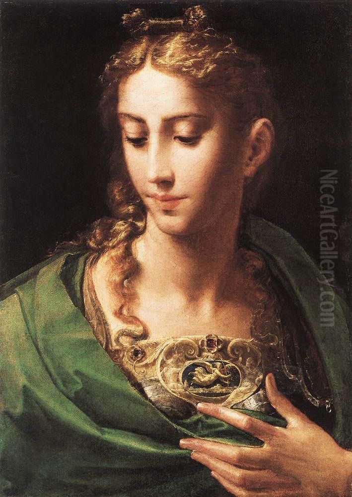 Pallas Athene Oil Painting by Parmigianino