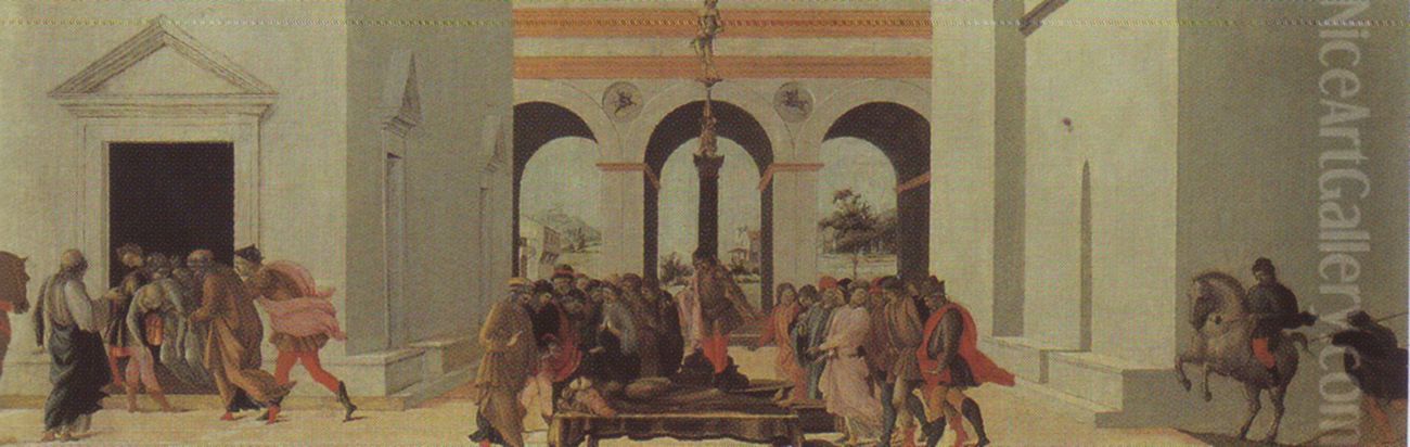 Death of Lucretia Oil Painting by Filippino Lippi
