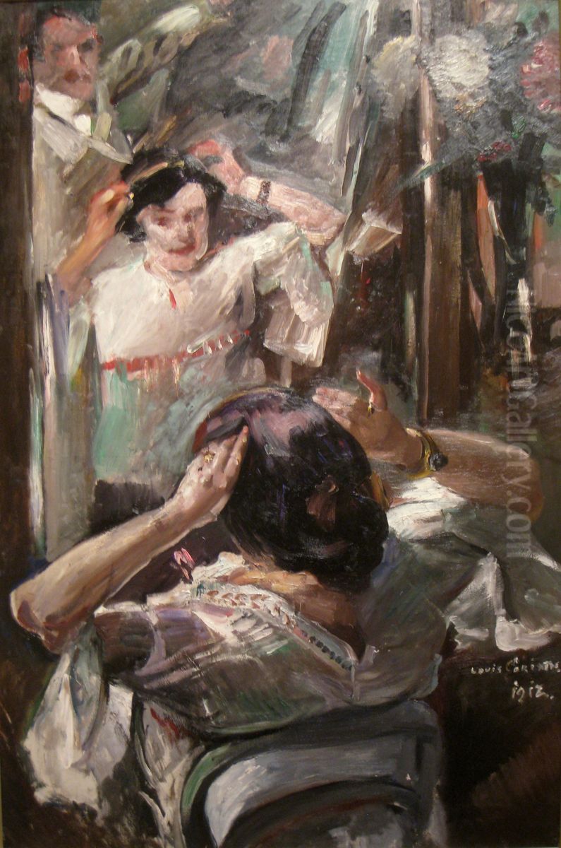 Vor dem Spiegel Oil Painting by Lovis (Franz Heinrich Louis) Corinth
