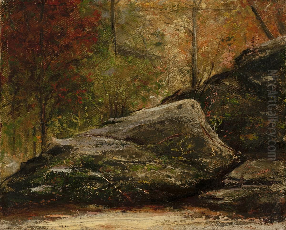Landscape with Rocks Oil Painting by William Willard