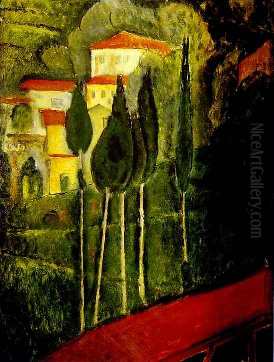 Paesaggio del Midi Oil Painting by Amedeo Modigliani