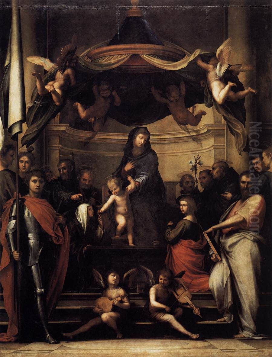 The Mystical marriageof Saint Catherine Oil Painting by Fra Bartolomeo