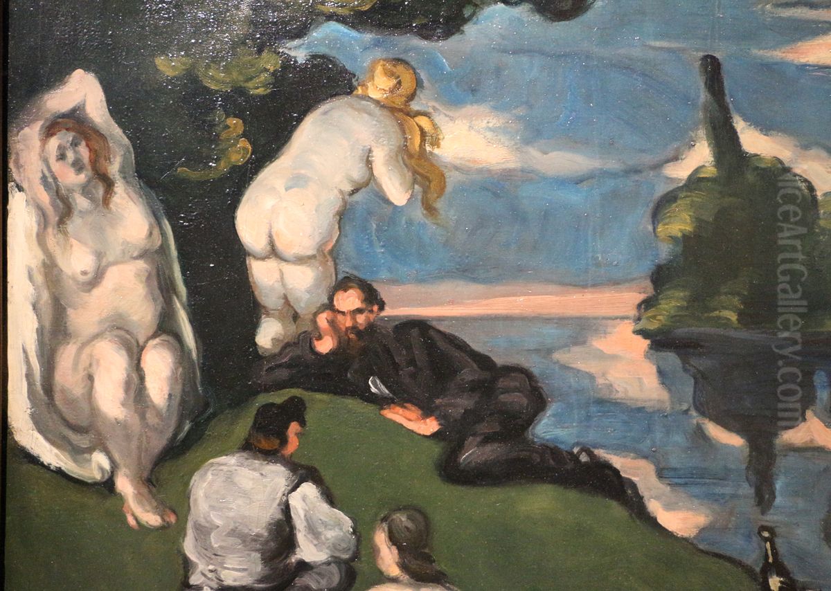 Pastorale Oil Painting by Paul Cezanne