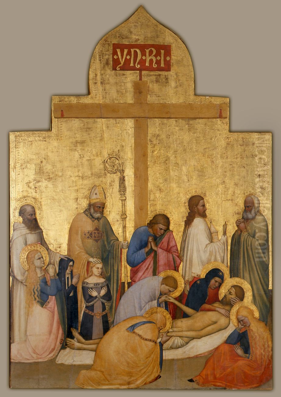 Saint Remigio Pieta Oil Painting by Giottino