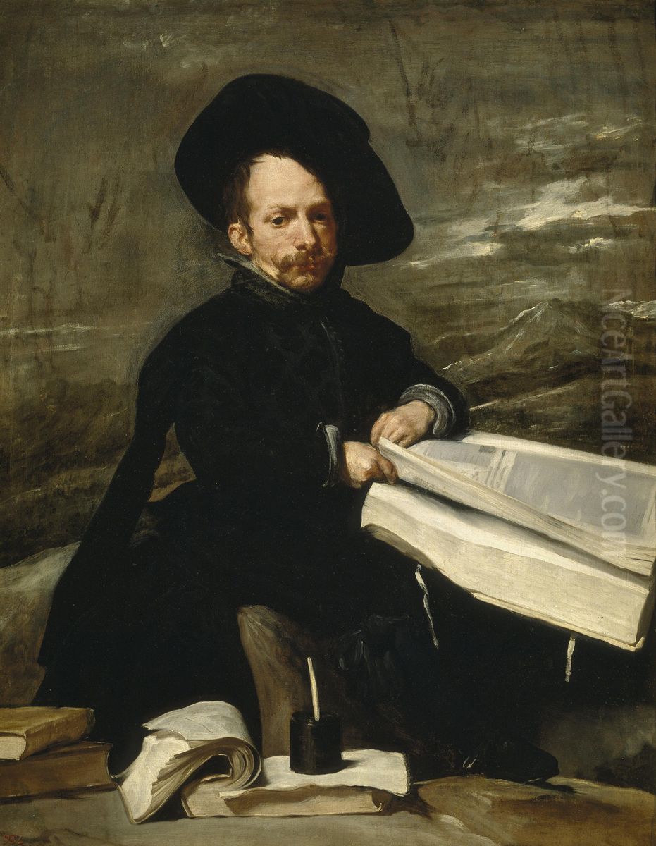 The Jester Don Diego de Acedo Oil Painting by Diego Rodriguez de Silva y Velazquez