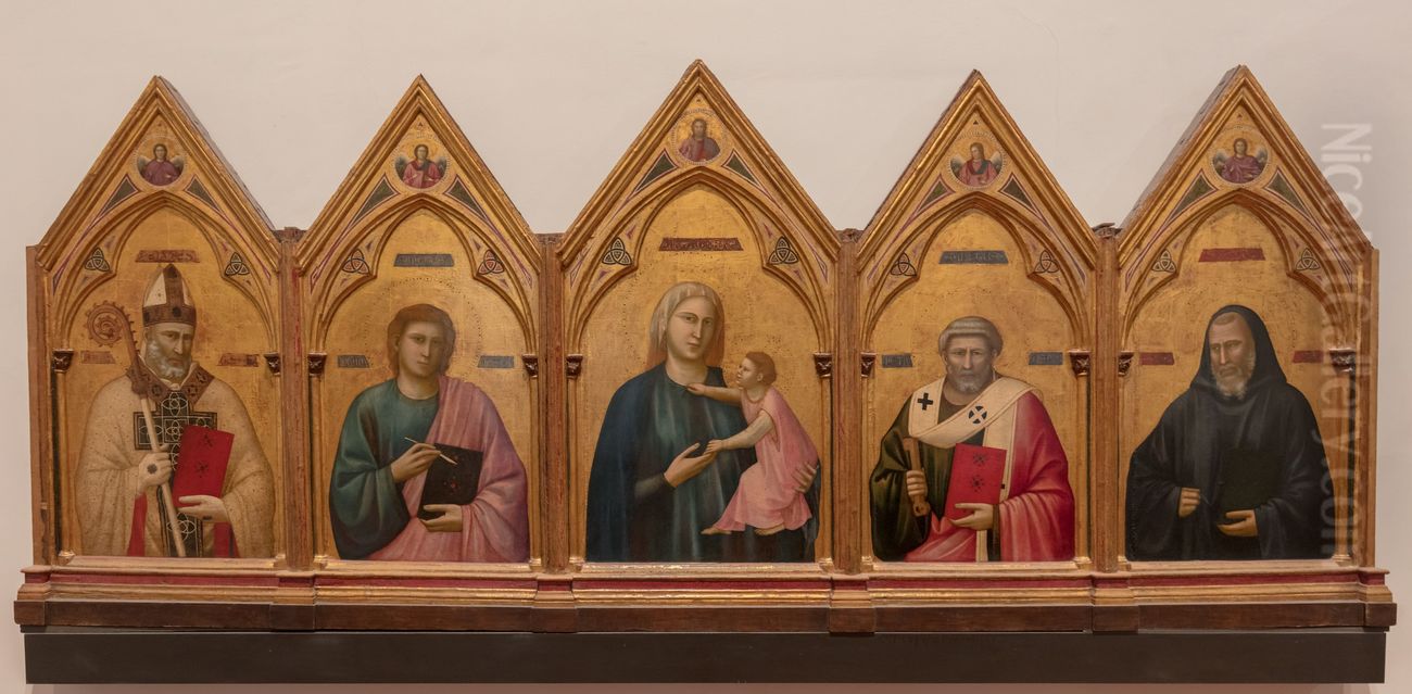 Badia Polyptych Oil Painting by Giotto