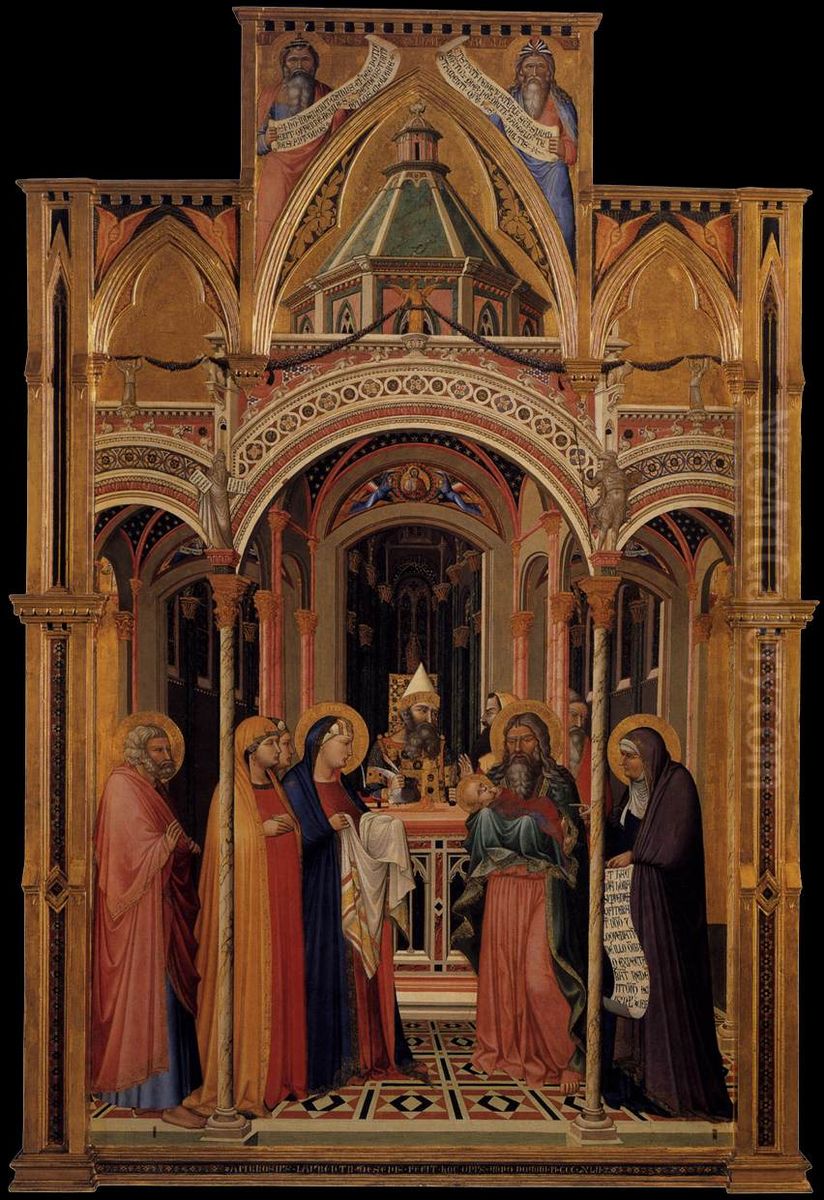 The Presentation in the Temple Oil Painting by Ambrogio Lorenzetti