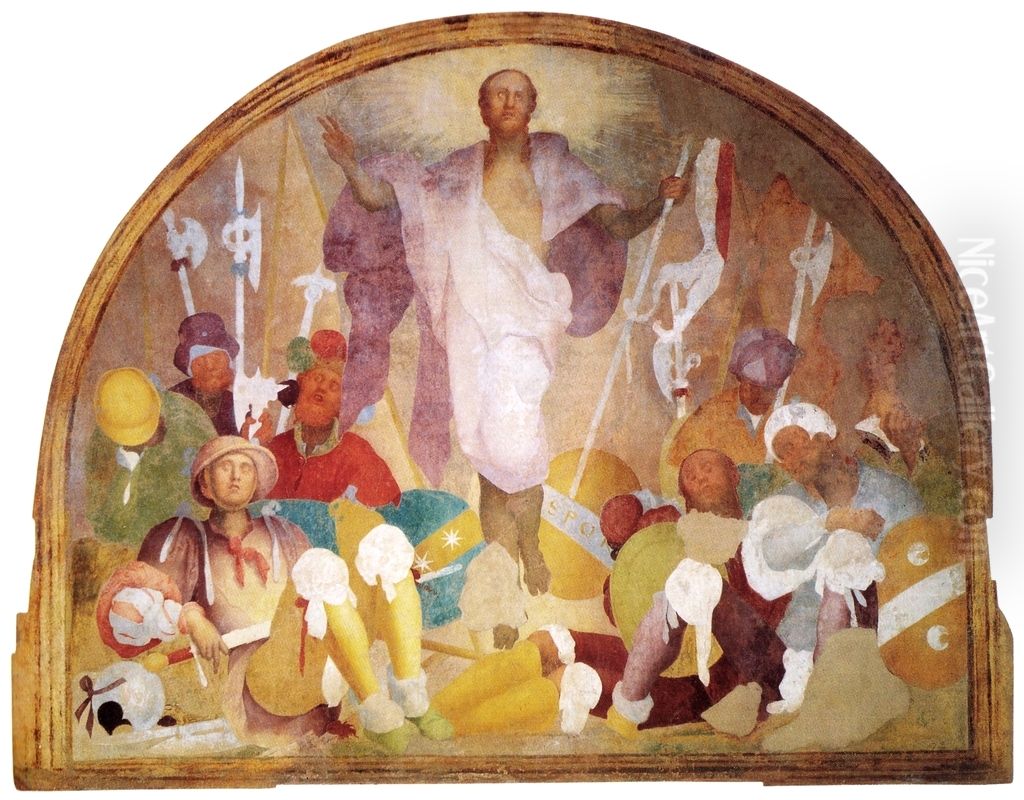 Resurrection of Christ Oil Painting by Pontormo