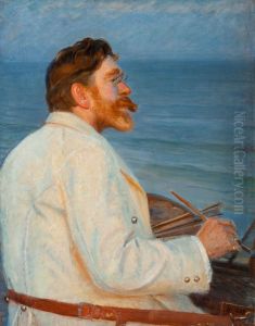 P.S. Kroyer painting at Skagen Sonderstrand