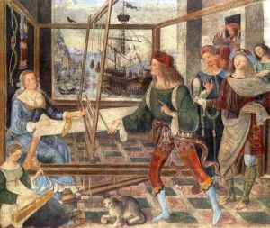 Penelope with the Suitors